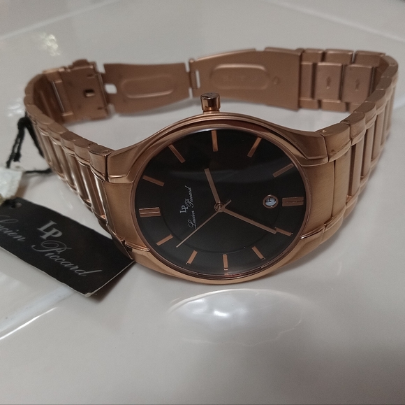 Lucien Piccard Rose Gold Dress Watch - Picture 5 of 9
